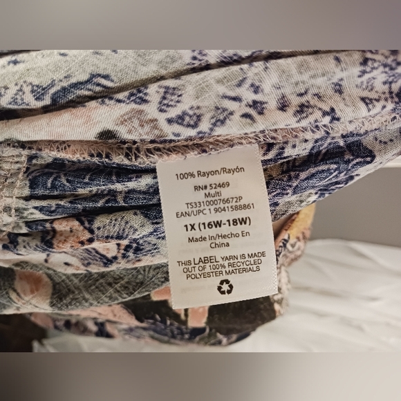 Terra & Sky Maxi Dress With Elastic & Drawstring Waist Side Pockets Soft - Picture 3 of 8